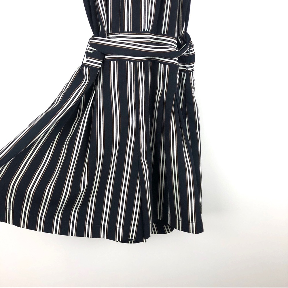 ANTHRO Moon River Cusco Black Striped Romper - Picture 5 of 8